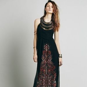 Free People Demeter Maxi Gown w/Metal Bib